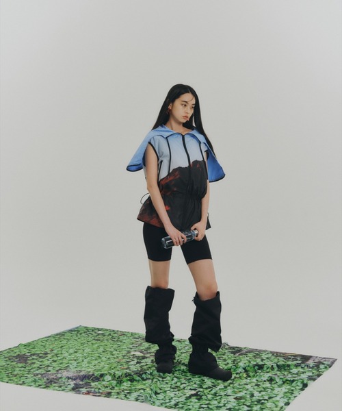 NON TOKYO(ノントーキョー)の「NON TOKYO/ノントーキョー/LONG BOOTS COVERロングブーツカバー(シューズ小物/雑貨・レディース・ライトグリーン/レッド/ブルー/ブラック/パープル/グレー・F)」の19枚目の写真