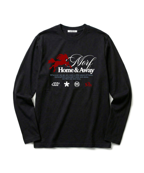 THEMORFHOUSE(ザモーフハウス)の「MORF ホームアンドアウェイ プリント スタンダードフィット ロングスリーブ アイボリー(Tシャツ/カットソー・レディース・その他・MEDIUM/LARGE)」の2枚目の写真