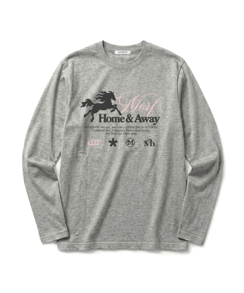 THEMORFHOUSE(ザモーフハウス)の「MORF ホームアンドアウェイ プリント スタンダードフィット ロングスリーブ アイボリー(Tシャツ/カットソー・レディース・その他・MEDIUM/LARGE)」の3枚目の写真
