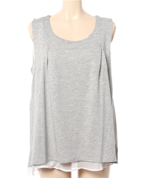 LBC | コットンレーヨンシフォンリバーシブルタンクトップ(タンクトップ)