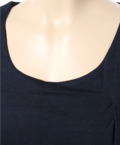 LBC（エルビーシー）の「コットンレーヨンシフォンリバーシブルタンクトップ（タンクトップ・レディース・アッシュグレー/ネイビー・MEDIUM/LARGE）」の4枚目の写真