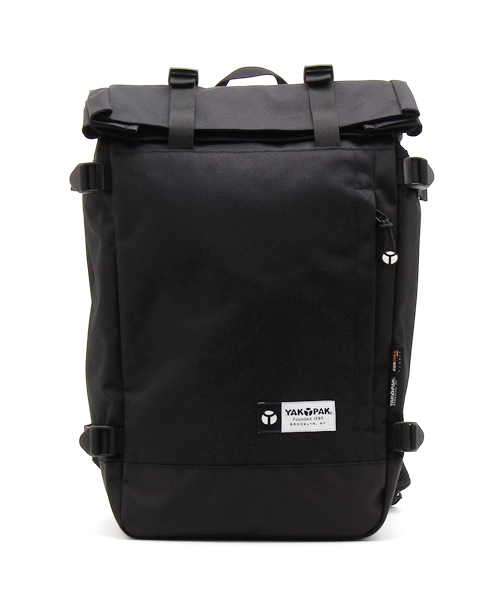 YAKPAK(ヤックパック)の「YAK PAK RollTop RuckSack(バックパック/リュック・レディース・ブラック/ベージュ・FREE)」の2枚目の写真