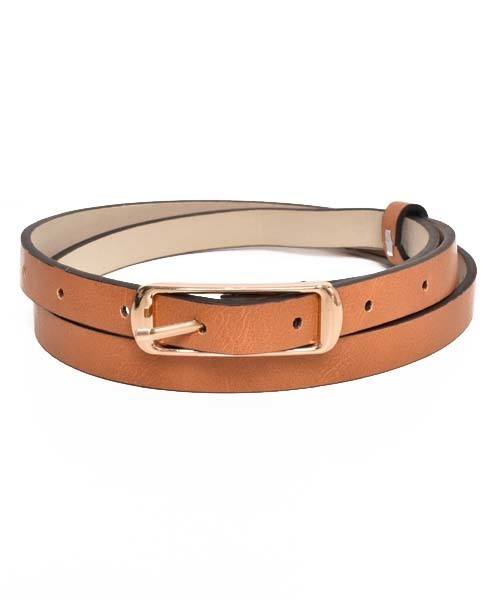 VIBGYOR Women（ヴィブジョー　ウィメン）の「VIBGYOR Select Women  合成皮革細ベルト（ベルト・レディース・ブラウン/キャメル/グレー/ブラック/E/D/A/B/C・FREE）」の4枚目の写真