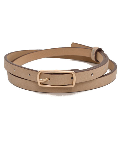 VIBGYOR Women（ヴィブジョー　ウィメン）の「VIBGYOR Select Women  合成皮革細ベルト（ベルト・レディース・ブラウン/キャメル/グレー/ブラック/E/D/A/B/C・FREE）」の8枚目の写真