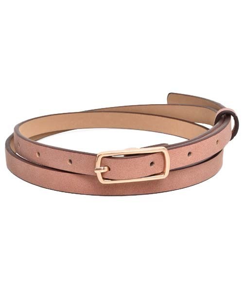 VIBGYOR Women（ヴィブジョー　ウィメン）の「VIBGYOR Select Women  合成皮革細ベルト（ベルト・レディース・ブラウン/キャメル/グレー/ブラック/E/D/A/B/C・FREE）」の9枚目の写真