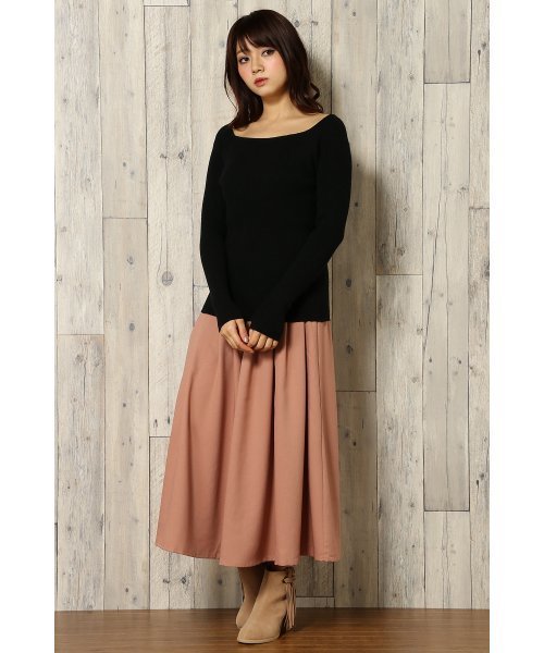 VENCEEXCHANGE（ヴァンスエクスチェンジ）の「スクエアプルオーバー                       （ニット/セーター・レディース・ブラック/ピンク/オフホワイト・MEDIUM）」の14枚目の写真