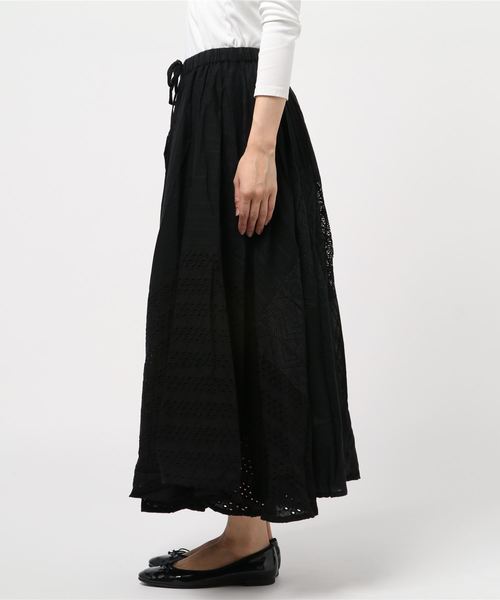 チャイハネ（チャイハネ）の「【チャイハネ】レースパッチワークスカート（スカート・レディース・オレンジ/ネイビー/ホワイト/ブルー/パープル/ピンク/ライトブルー/ブラック/レッド/グリーン/ダークパープル/イエロー・FREE）」の13枚目の写真