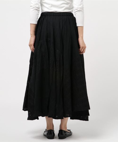 チャイハネ（チャイハネ）の「【チャイハネ】レースパッチワークスカート（スカート・レディース・オレンジ/ネイビー/ホワイト/ブルー/パープル/ピンク/ライトブルー/ブラック/レッド/グリーン/ダークパープル/イエロー・FREE）」の14枚目の写真