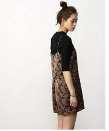 ペイズリーキャミオールインワン