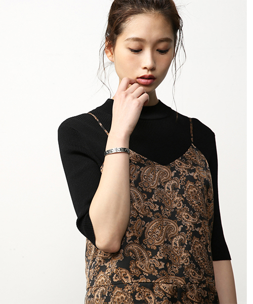 AZUL by moussy(アズールバイマウジー)の「ペイズリーキャミオールインワン(つなぎ/オールインワン・レディース・ホワイト系その他/ブラック系その他・SMALL/MEDIUM)」の10枚目の写真