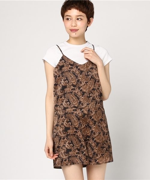 AZUL by moussy(アズールバイマウジー)の「ペイズリーキャミオールインワン(つなぎ/オールインワン・レディース・ホワイト系その他/ブラック系その他・SMALL/MEDIUM)」の22枚目の写真