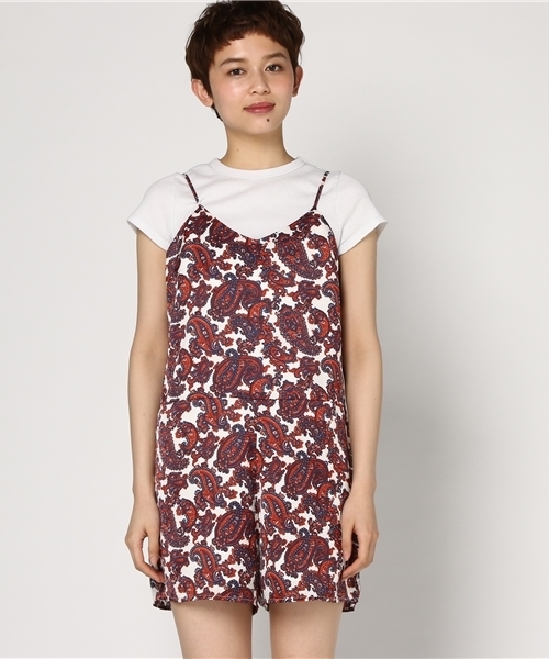 AZUL by moussy(アズールバイマウジー)の「ペイズリーキャミオールインワン(つなぎ/オールインワン・レディース・ホワイト系その他/ブラック系その他・SMALL/MEDIUM)」の20枚目の写真