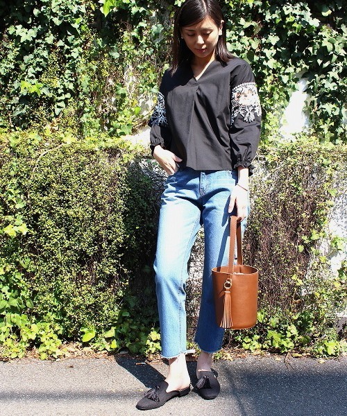 ottilie（オティーリエ）の「モチーフレースブラウス（シャツ/ブラウス・レディース・ブラック/オフホワイト・FREE）」の3枚目の写真