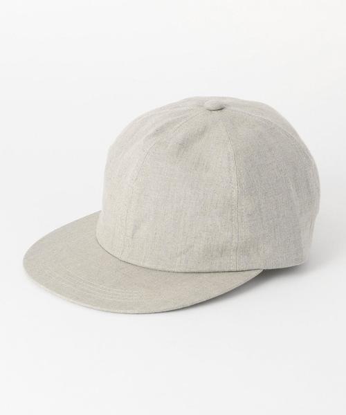 BEAUTY&YOUTH UNITED ARROWS（ビューティーアンドユースユナイテッドアローズ）の「BY リネン ベースボール キャップⅡ ◆（キャップ・メンズ・ナチュラル/ブラック/オリーブ/ネイビー・FREE）」の3枚目の写真