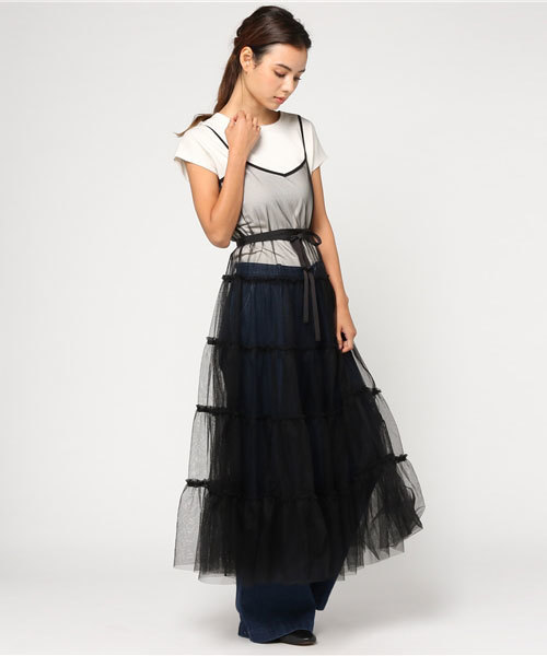E Hyphen World Gallery Bon Bon イーハイフンワールドギャラリーボンボン の チュールコルセットワンピース ワンピース Wear