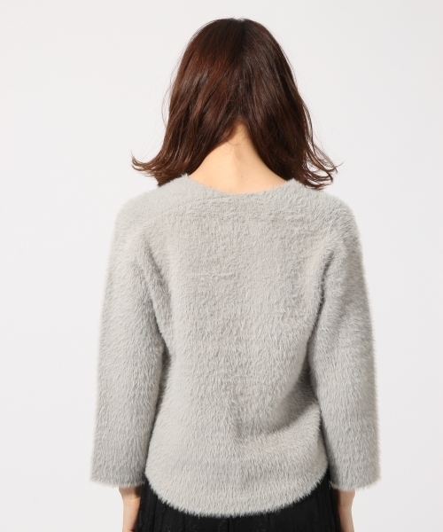 GLOBAL WORK（グローバルワーク）の「ソフトフェザープルオーバー長袖/771970 （ニット/セーター・レディース・ネイビー/グレー/ブルー/ワインレッド/ライトグリーン/ベージュ/グレー系その他・SMALL/MEDIUM/LARGE）」の20枚目の写真