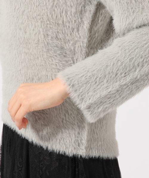 GLOBAL WORK（グローバルワーク）の「ソフトフェザープルオーバー長袖/771970 （ニット/セーター・レディース・ネイビー/グレー/ブルー/ワインレッド/ライトグリーン/ベージュ/グレー系その他・SMALL/MEDIUM/LARGE）」の17枚目の写真