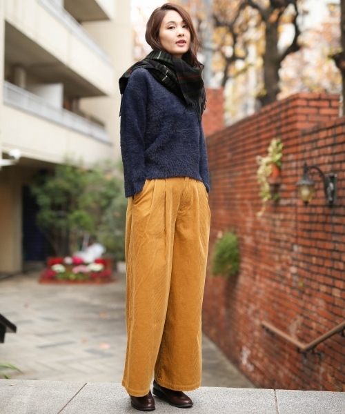 GLOBAL WORK（グローバルワーク）の「ソフトフェザープルオーバー長袖/771970 （ニット/セーター・レディース・ネイビー/グレー/ブルー/ワインレッド/ライトグリーン/ベージュ/グレー系その他・SMALL/MEDIUM/LARGE）」の15枚目の写真