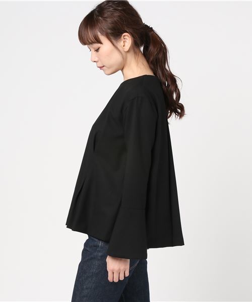 FLUID（フルイド）の「FLUID（フルイド） シャツ（シャツ/ブラウス・レディース・ブラック/グレー・1/2）」の7枚目の写真