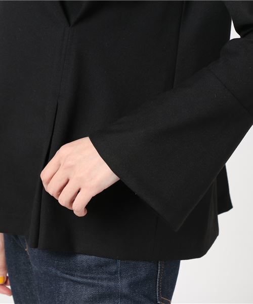 FLUID（フルイド）の「FLUID（フルイド） シャツ（シャツ/ブラウス・レディース・ブラック/グレー・1/2）」の8枚目の写真