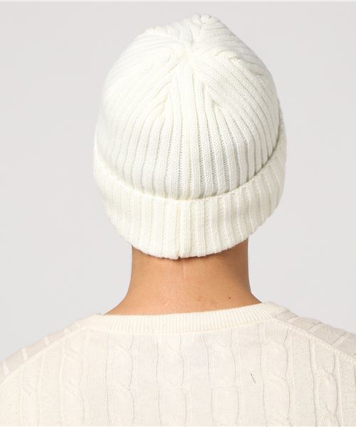 Champion(チャンピオン)の「【CHAMPION】裏フリースワンポイントロゴワッチ(ニットキャップ/ビーニー・メンズ・ブラック/ネイビー/グレー/レッド/オフホワイト・FREE)」の7枚目の写真