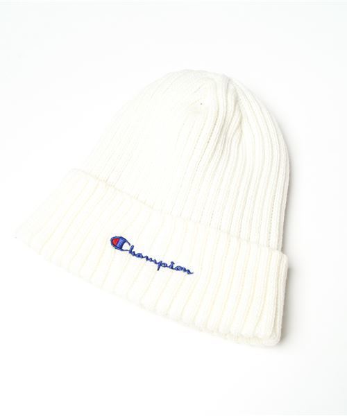 Champion(チャンピオン)の「【CHAMPION】裏フリースワンポイントロゴワッチ(ニットキャップ/ビーニー・メンズ・ブラック/ネイビー/グレー/レッド/オフホワイト・FREE)」の8枚目の写真