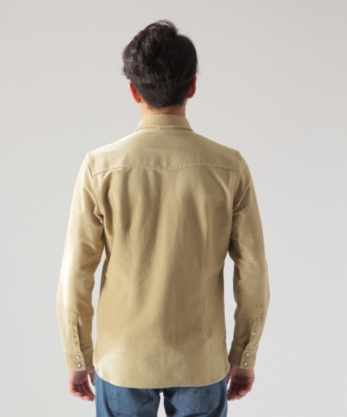 BAYFLOW（ベイフロー）の「BAYFLOW／カットツイル硫化ウエスタンシャツ　18SS（シャツ/ブラウス・メンズ・ピンク/ブルー/ベージュ・LARGE/MEDIUM/SMALL）」の14枚目の写真