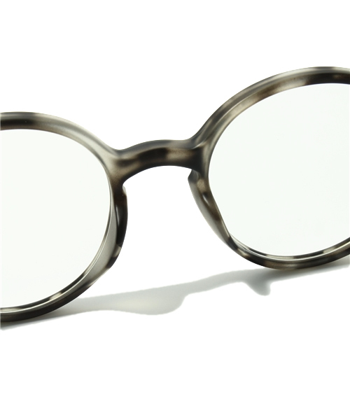 coen（コーエン）の「ボストン Clear Lens メガネ（メガネ・メンズ・グレー・フリー）」の6枚目の写真