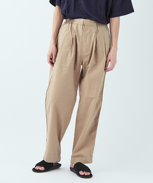 CIAOPANIC（チャオパニック）の「綿麻ストレッチツータックイージーパンツ（その他パンツ・メンズ・ブラック/ベージュ/ネイビー・L/M）」の12枚目の写真