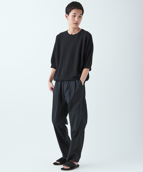 CIAOPANIC（チャオパニック）の「綿麻ストレッチツータックイージーパンツ（その他パンツ・メンズ・ブラック/ベージュ/ネイビー・L/M）」の15枚目の写真