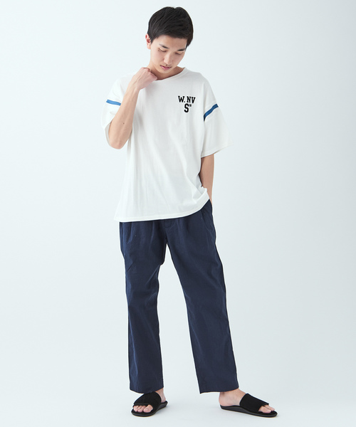 CIAOPANIC（チャオパニック）の「綿麻ストレッチツータックイージーパンツ（その他パンツ・メンズ・ブラック/ベージュ/ネイビー・L/M）」の11枚目の写真