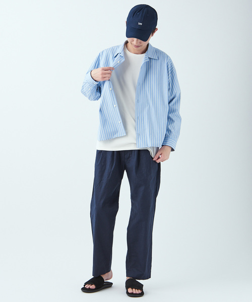 CIAOPANIC（チャオパニック）の「綿麻ストレッチツータックイージーパンツ（その他パンツ・メンズ・ブラック/ベージュ/ネイビー・L/M）」の17枚目の写真