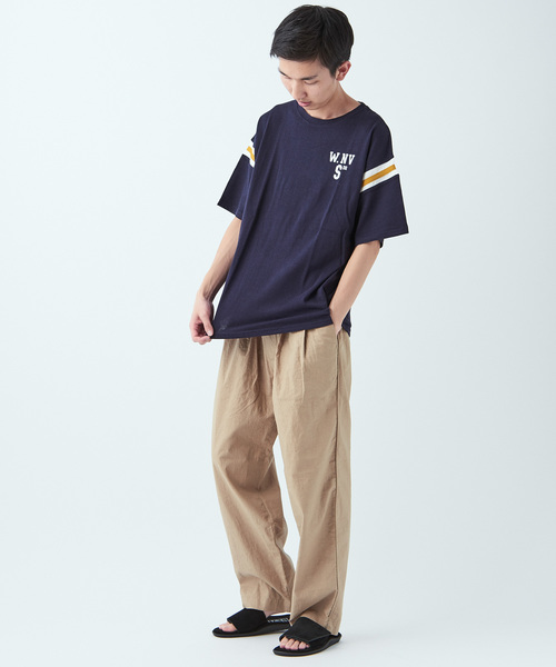 CIAOPANIC（チャオパニック）の「綿麻ストレッチツータックイージーパンツ（その他パンツ・メンズ・ブラック/ベージュ/ネイビー・L/M）」の9枚目の写真