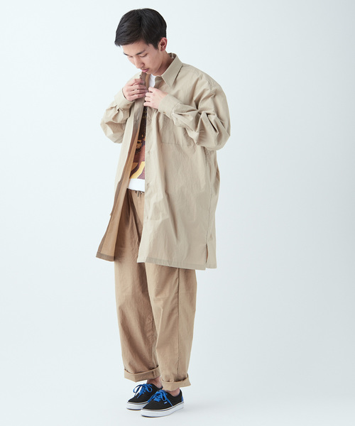 CIAOPANIC（チャオパニック）の「綿麻ストレッチツータックイージーパンツ（その他パンツ・メンズ・ブラック/ベージュ/ネイビー・L/M）」の7枚目の写真