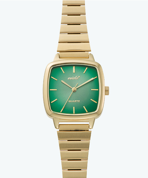 STUDIOUS SELECT(ステュディオスセレクト)の「【VIDA+】J86010 GLD-GRN(アナログ腕時計・レディース・グリーン・FREE)」の2枚目の写真