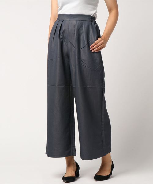 AMERICAN HOLIC(アメリカンホリック)の「・バックポケット付ワイドパンツ(その他パンツ・レディース・ブラック/ベージュ/ネイビー/グリーン/ブラウン/ブルー/チャコールグレー・M/L)」の8枚目の写真