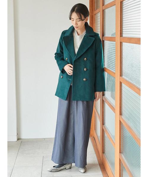 AMERICAN HOLIC(アメリカンホリック)の「・バックポケット付ワイドパンツ(その他パンツ・レディース・ブラック/ベージュ/ネイビー/グリーン/ブラウン/ブルー/チャコールグレー・M/L)」の22枚目の写真