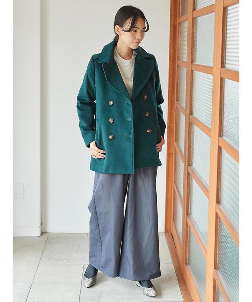 AMERICAN HOLIC(アメリカンホリック)の「・バックポケット付ワイドパンツ(その他パンツ・レディース・ブラック/ベージュ/ネイビー/グリーン/ブラウン/ブルー/チャコールグレー・M/L)」の21枚目の写真