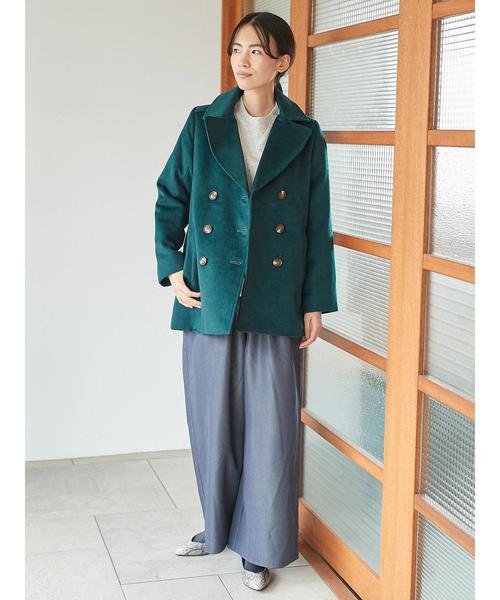 AMERICAN HOLIC(アメリカンホリック)の「・バックポケット付ワイドパンツ(その他パンツ・レディース・ブラック/ベージュ/ネイビー/グリーン/ブラウン/ブルー/チャコールグレー・M/L)」の19枚目の写真