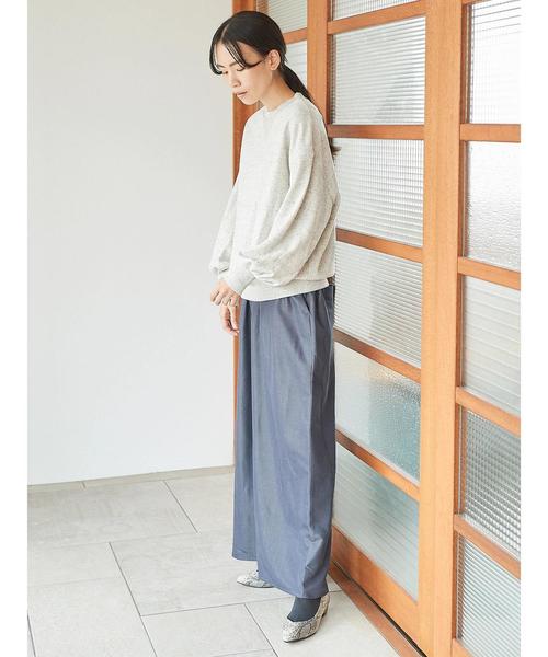 AMERICAN HOLIC(アメリカンホリック)の「・バックポケット付ワイドパンツ(その他パンツ・レディース・ブラック/ベージュ/ネイビー/グリーン/ブラウン/ブルー/チャコールグレー・M/L)」の18枚目の写真