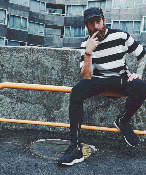 CHORD NUMBER EIGHT（コードナンバーエイト）の「ZIP SWEAT PANTS（スウェットパンツ・メンズ・ブラック/グレー・X-SMALL/SMALL/MEDIUM/LARGE）」の4枚目の写真