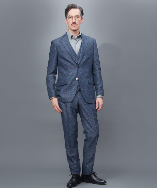 RECENCY OF MINE(リーセンシー オブ マイン)の「【Recency of Mine/セットアップ対応】カラミストレッチジャケット(テーラードジャケット・メンズ・ベージュ/グレー/ネイビー/ブルー系その他・44/46/48/50)」の5枚目の写真