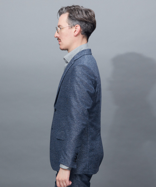 RECENCY OF MINE(リーセンシー オブ マイン)の「【Recency of Mine/セットアップ対応】カラミストレッチジャケット(テーラードジャケット・メンズ・ベージュ/グレー/ネイビー/ブルー系その他・44/46/48/50)」の6枚目の写真