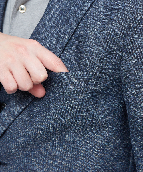 RECENCY OF MINE(リーセンシー オブ マイン)の「【Recency of Mine/セットアップ対応】カラミストレッチジャケット(テーラードジャケット・メンズ・ベージュ/グレー/ネイビー/ブルー系その他・44/46/48/50)」の10枚目の写真
