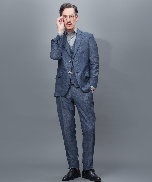 RECENCY OF MINE(リーセンシー オブ マイン)の「【Recency of Mine/セットアップ対応】カラミストレッチジャケット(テーラードジャケット・メンズ・ベージュ/グレー/ネイビー/ブルー系その他・44/46/48/50)」の15枚目の写真