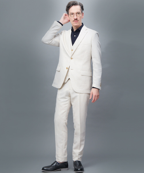 RECENCY OF MINE(リーセンシー オブ マイン)の「【Recency of Mine/セットアップ対応】カラミストレッチジャケット(テーラードジャケット・メンズ・ベージュ/グレー/ネイビー/ブルー系その他・44/46/48/50)」の18枚目の写真