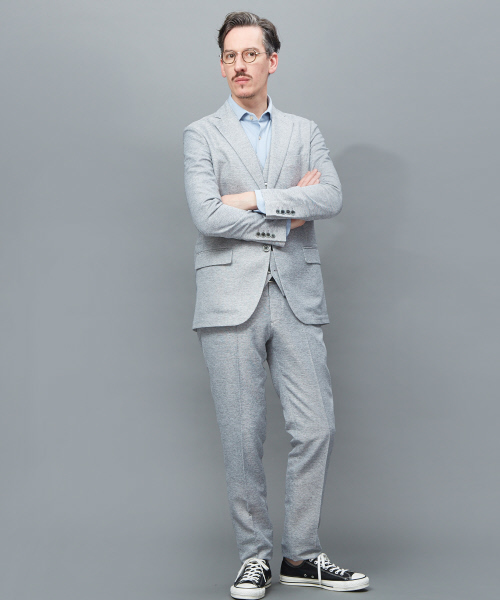 RECENCY OF MINE(リーセンシー オブ マイン)の「【Recency of Mine/セットアップ対応】カラミストレッチジャケット(テーラードジャケット・メンズ・ベージュ/グレー/ネイビー/ブルー系その他・44/46/48/50)」の20枚目の写真