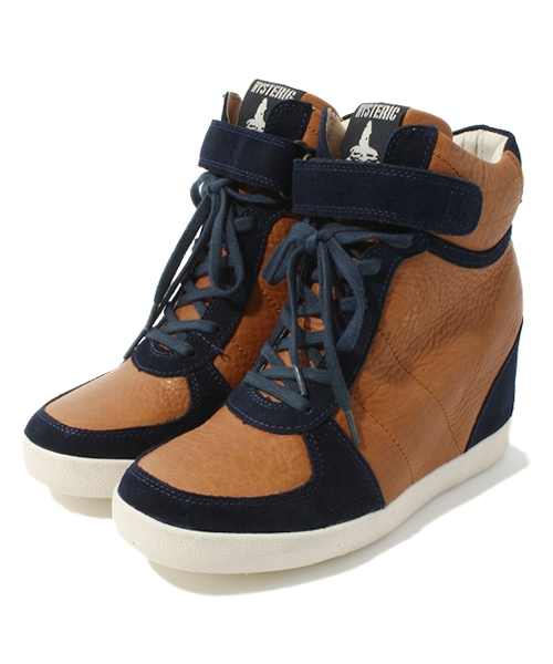 HYSTERIC GLAMOUR（ヒステリックグラマー）の「MAKE ME SMILE インヒールスニーカー（スニーカー・レディース・ベージュ系その他/ブラウン/ブラック/ブラック系その他・23cm/24cm/25cm）」の4枚目の写真