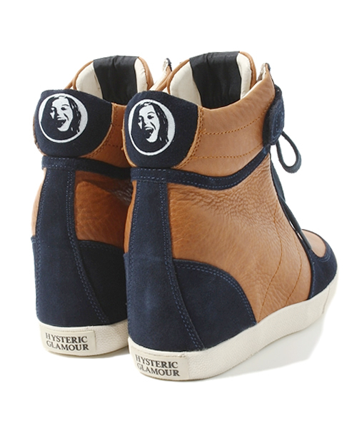 HYSTERIC GLAMOUR（ヒステリックグラマー）の「MAKE ME SMILE インヒールスニーカー（スニーカー・レディース・ベージュ系その他/ブラウン/ブラック/ブラック系その他・23cm/24cm/25cm）」の7枚目の写真