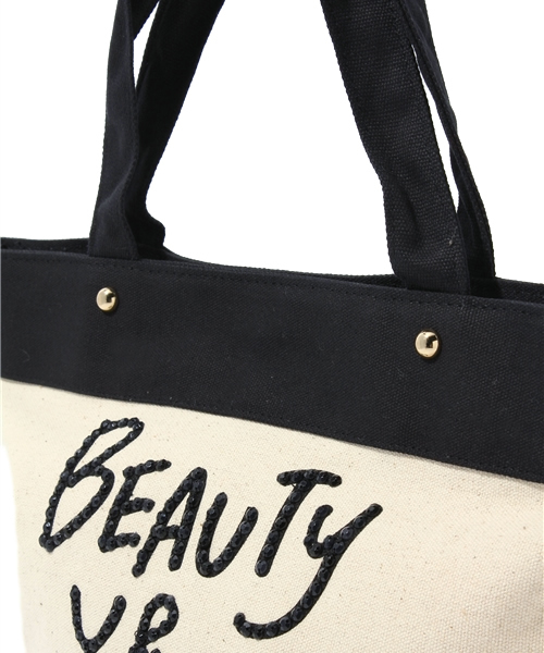 BEAUTY&YOUTH UNITED ARROWS（ビューティーアンドユースユナイテッドアローズ）の「BYBC B&Yロゴトートバッグ 2 ◆（トートバッグ・レディース・ブラック・フリー）」の4枚目の写真